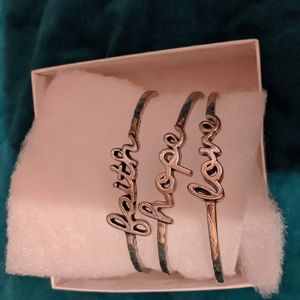 Premier Designs Word Play set of 3 Bangles